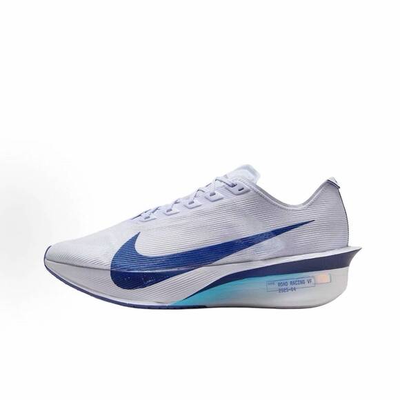 NEW NIKE men\'s zoomx vaporfly next shoe in ghost/blue void-persian violet main image 5